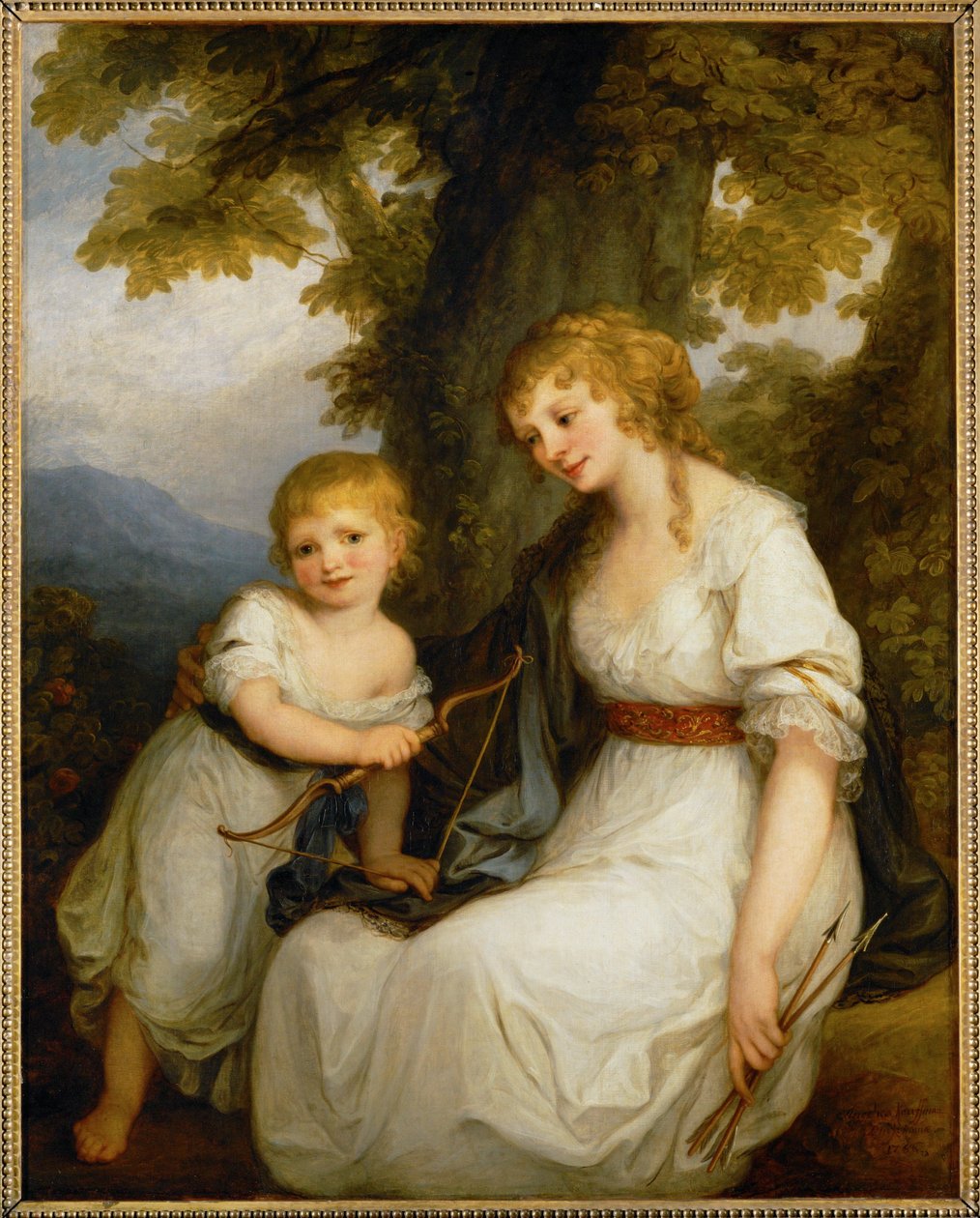 La Baronne de Kruedener et son fils - A baronesa de Kruedener e o seu filho ... de Angelica Kauffman