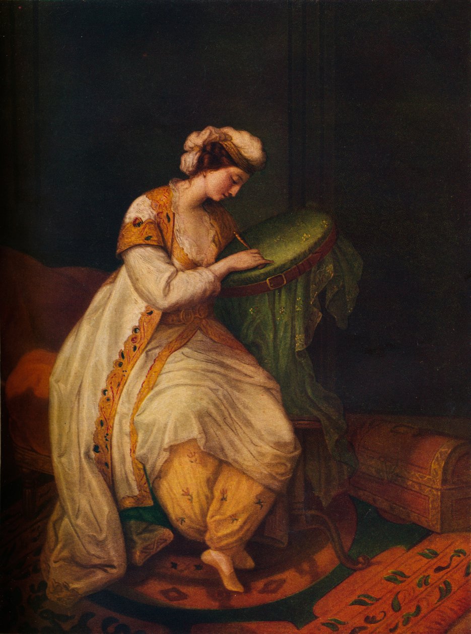 Divertimento da manhã, c1784 de Angelica Kauffmann