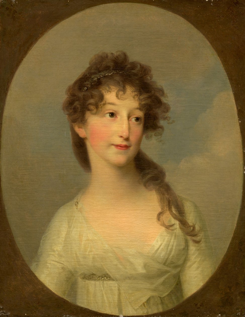 Possivelmente Franciska Krasinska, Duquesa da Curlândia, c. 1790. de Angelica Kauffman