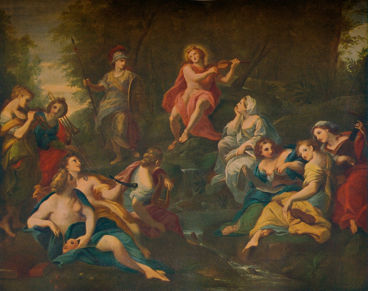 Apolo e as Musas, 1772 de Angelica Kauffmann