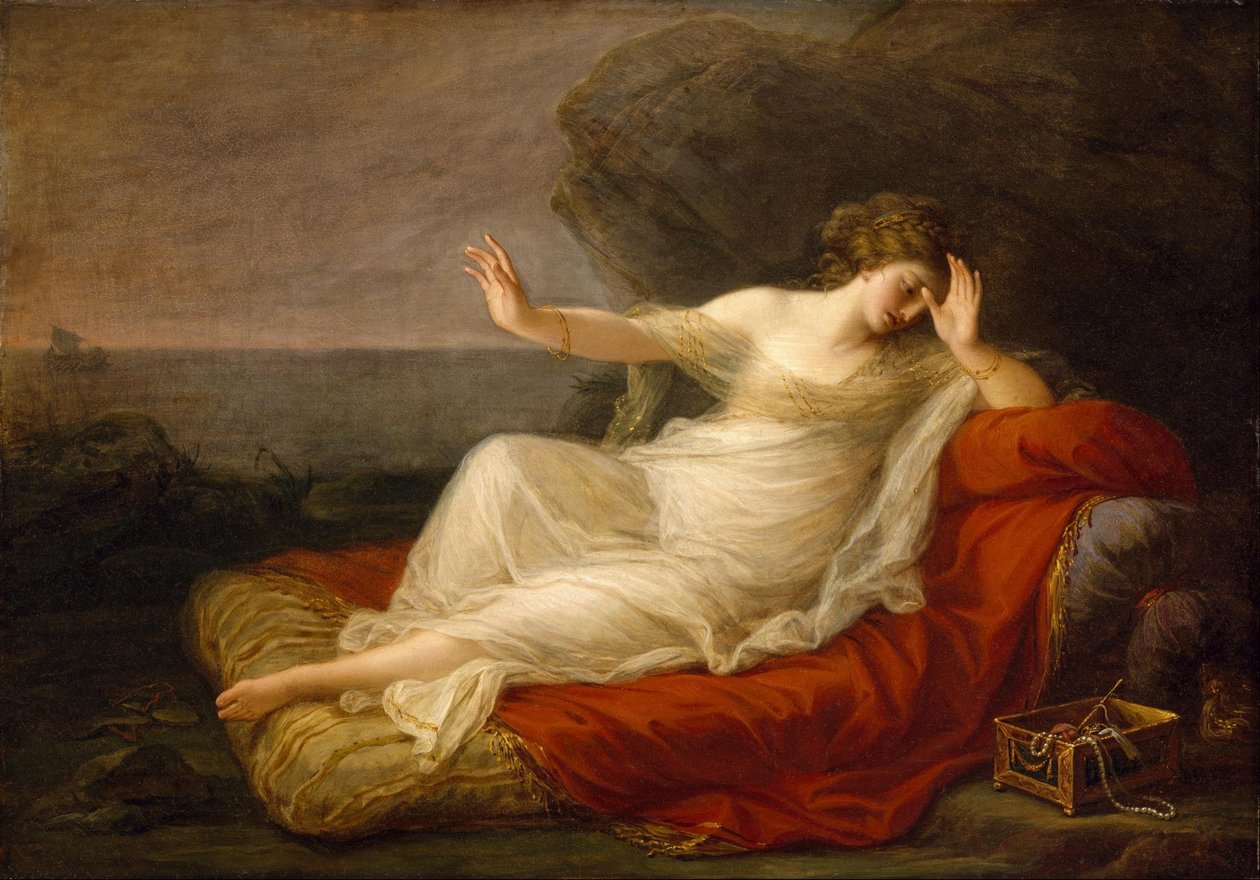 Ariadne abandonada por Teseu de Angelica Kauffmann
