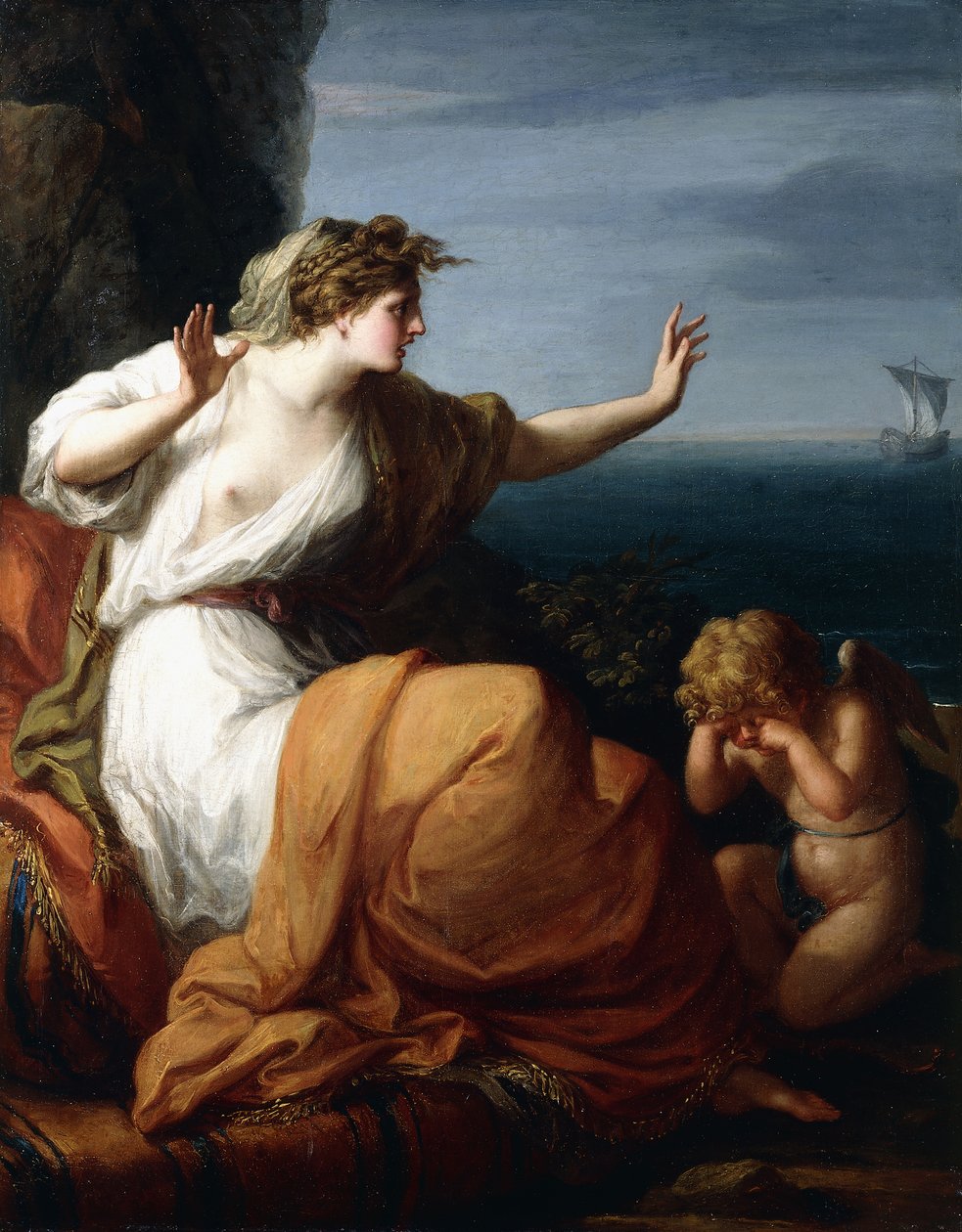 Ariadne abandonada por Teseu, de Angelica Kauffmann