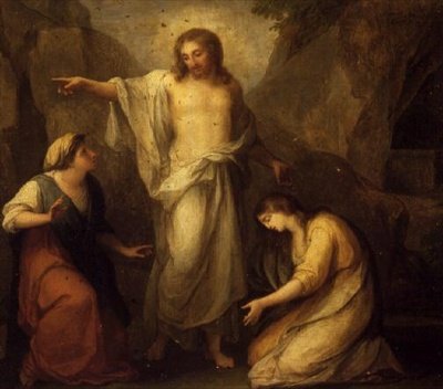 Cristo Aparecendo a Marta e Maria Madalena de Angelica Kauffmann