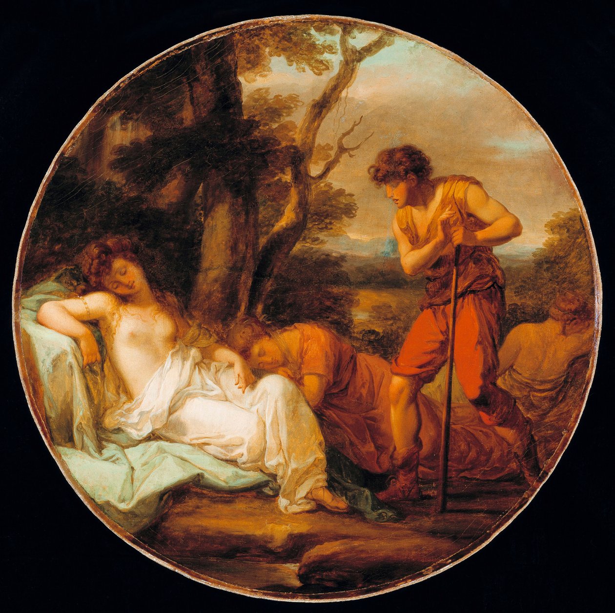 "Cimon et Iphigenie" (Cymon e Iphigenia) Peinture d