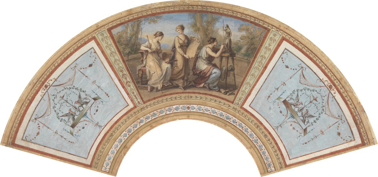 Desenho para um Ventilador de Angelica Kauffmann