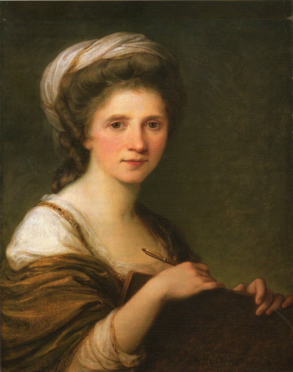 Alemão: Selbstbildnis Self-Portrait de Angelica Kauffmann