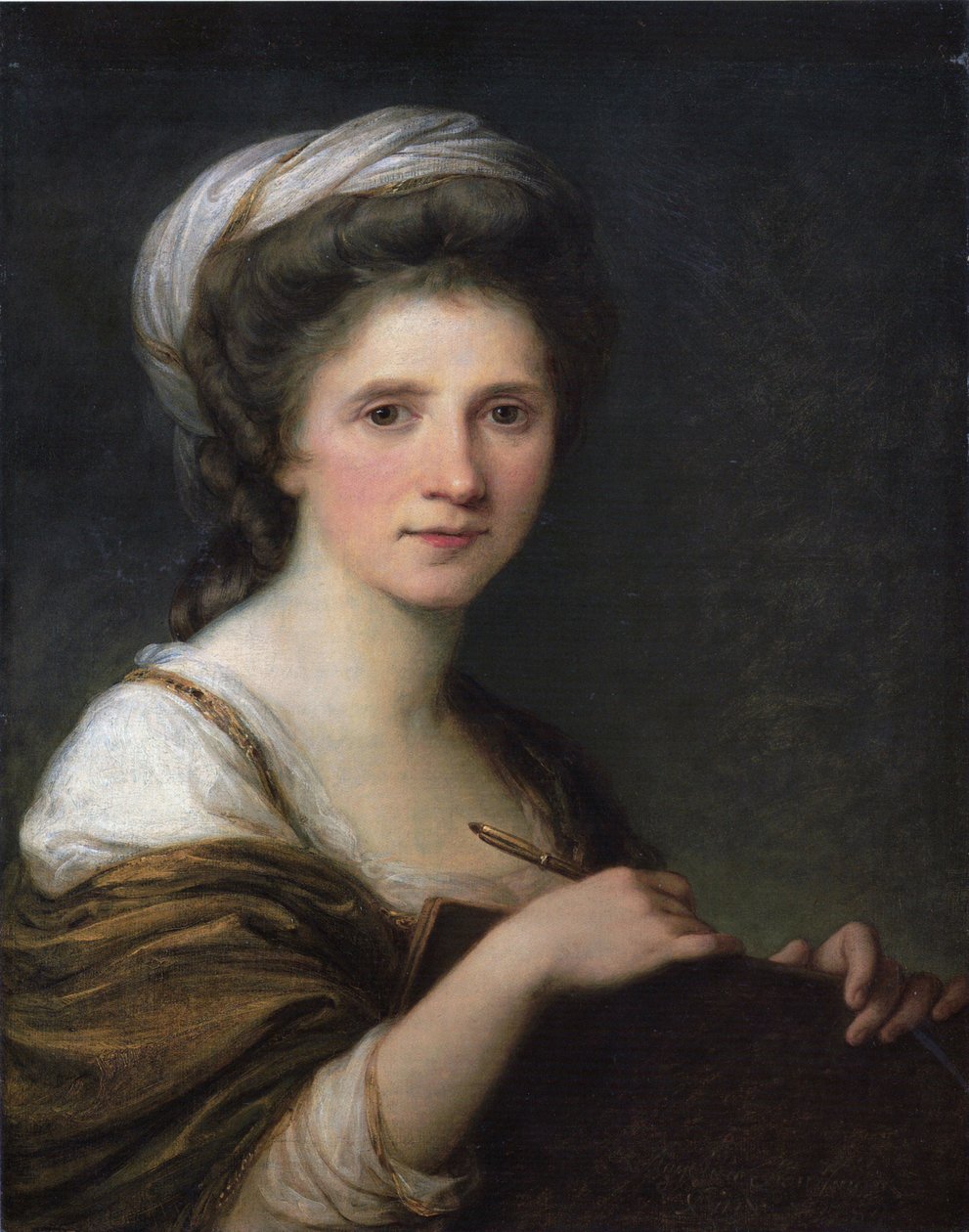 Alemão: Selbstbildnis Self-Portrait de Angelica Kauffmann