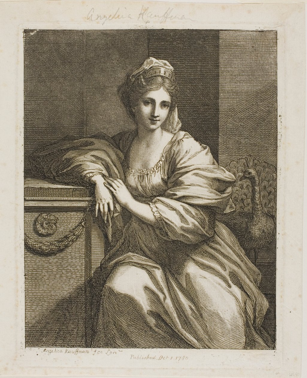 Juno e o Pavão de Angelica Kauffmann