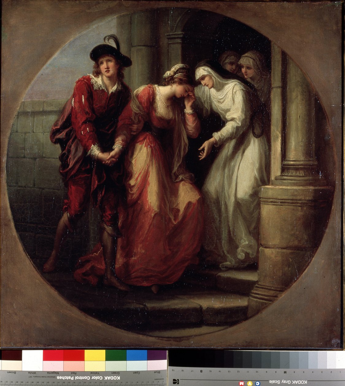 "A separação de Abelard (Mestre Pierre Abailard (ou Pierre Abeilard) de Angelica Kauffmann