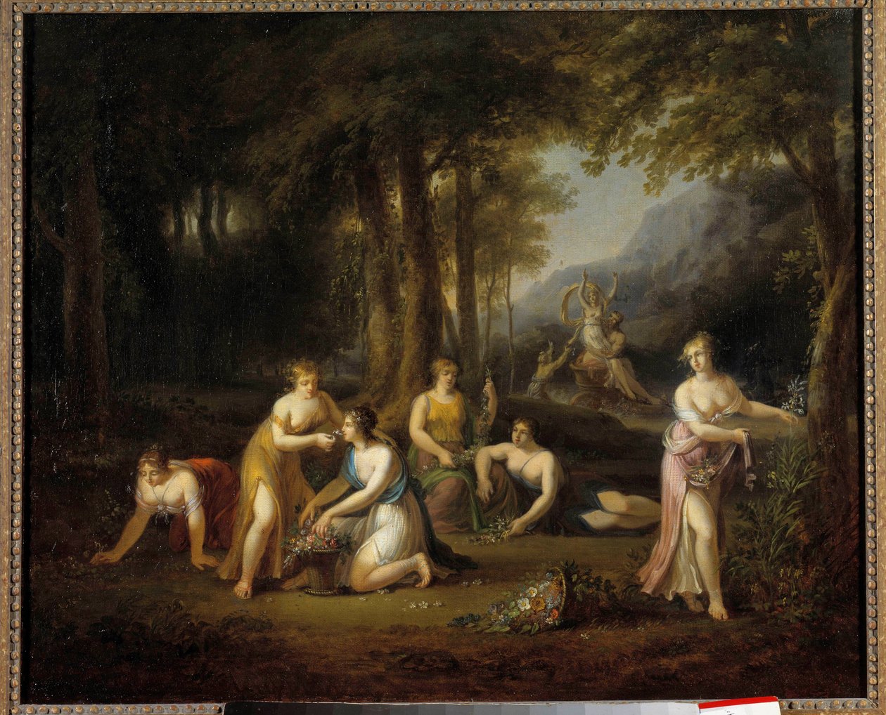 Pluto Removendo Pintura Proserpina por Angelica Kauffman (1740-1807) Século XVIII. Dim 0,40 x 0,56 m Tours Museu de Belas Artes de Angelica Kauffmann