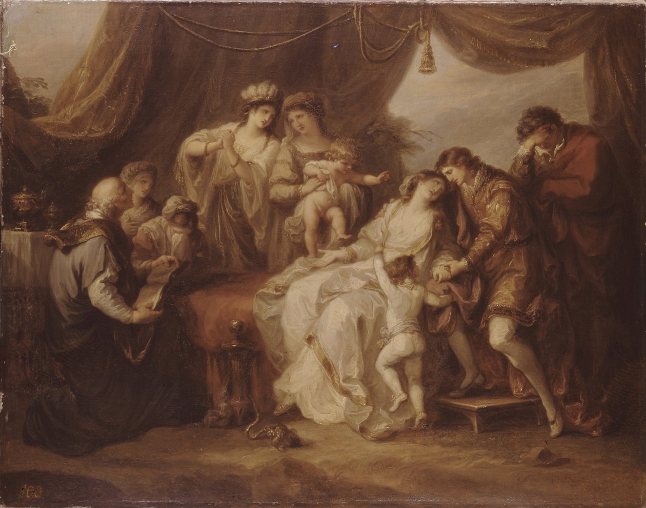 Eleanor envenenado, 1782 de Angelica Kauffmann