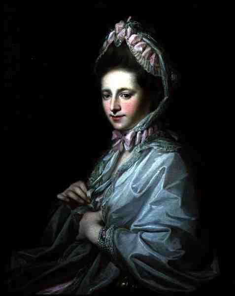 Retrato de Anne Miller (óleo sobre tela) de Angelica Kauffmann