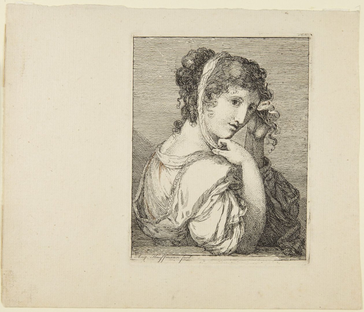 Retrato de uma rapariga de Angelica Kauffmann