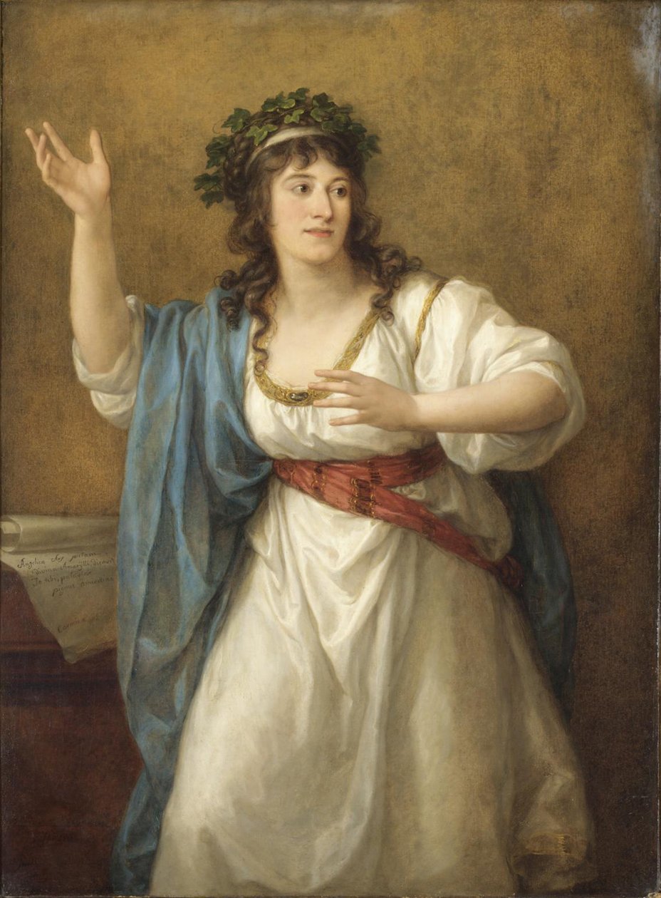 Retrato da poetisa Teresa Bandettini-Landucci 1763-1837 de Angelica Kauffmann