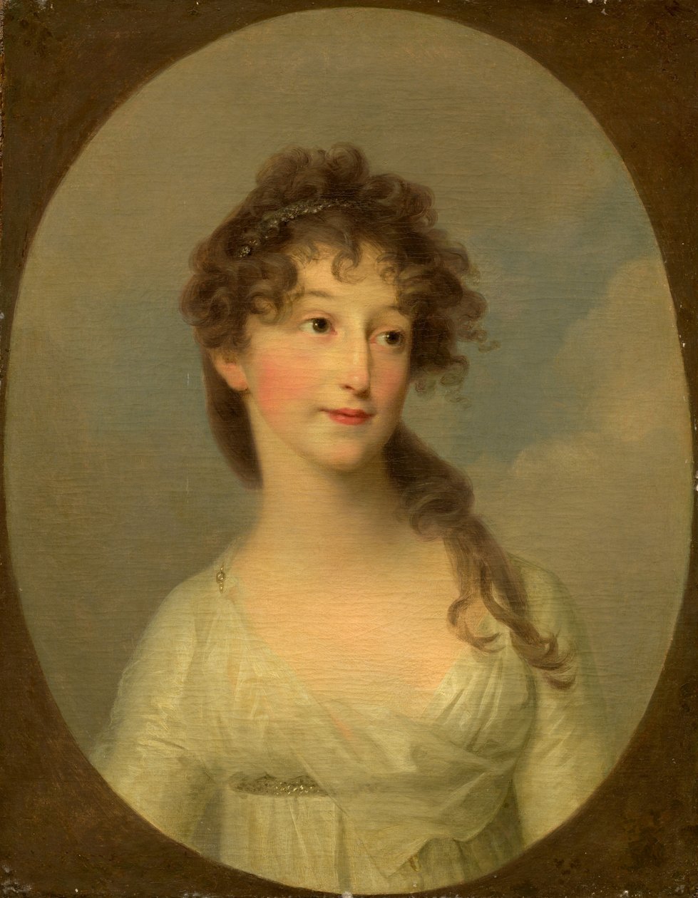 Possivelmente Franciska Krasinska, Duquesa da Curlândia de Angelica Kauffmann