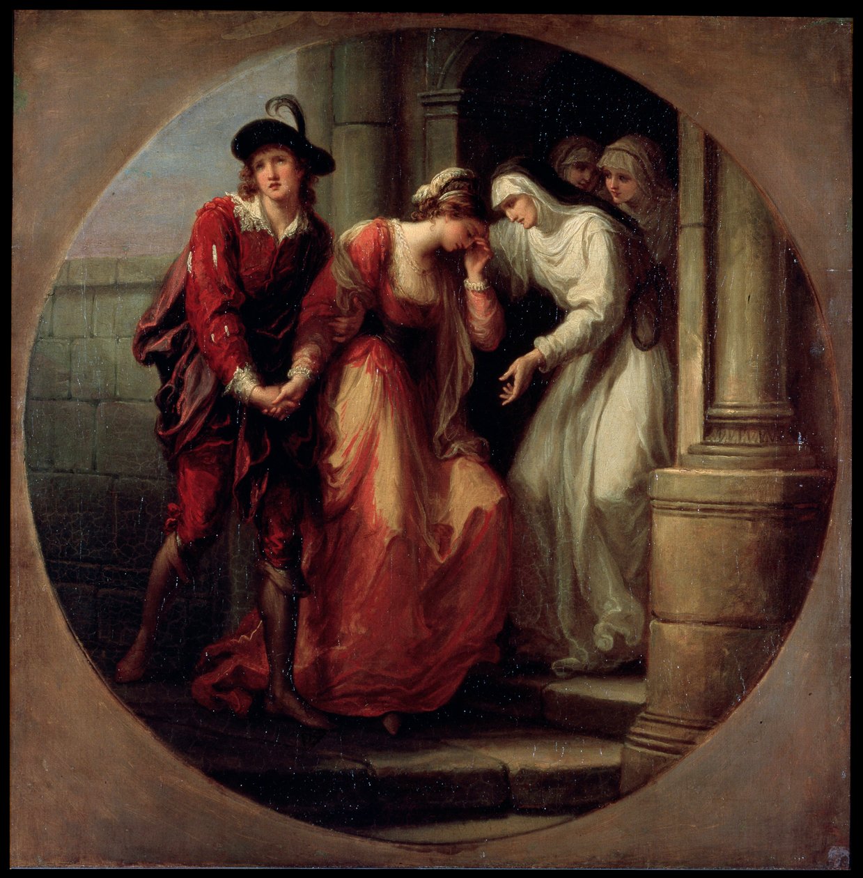 A despedida de Abelardo e Heloísa, antes de 1780. de Angelica Kauffmann