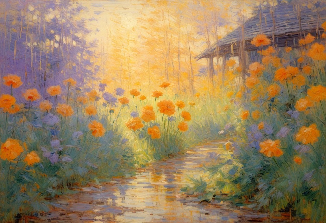 Florais 109, c.2025 (óleo sobre tela) de Angelita Hawke