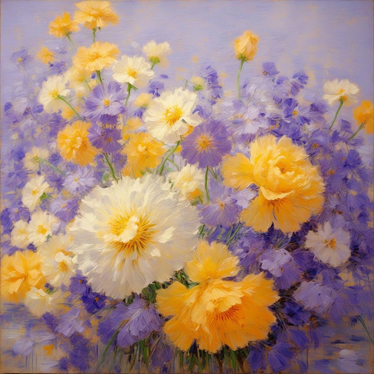 Florais 121, c.2025 (óleo sobre tela) de Angelita Hawke