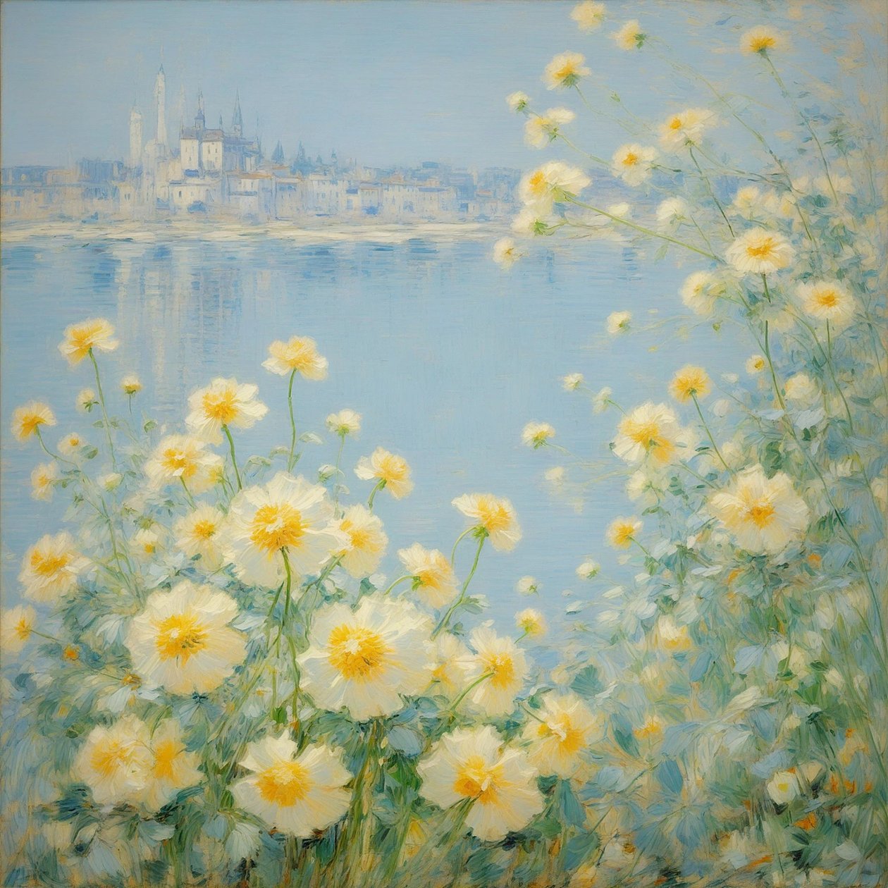 Florais 21, c.2021 (óleo sobre tela) de Angelita Hawke
