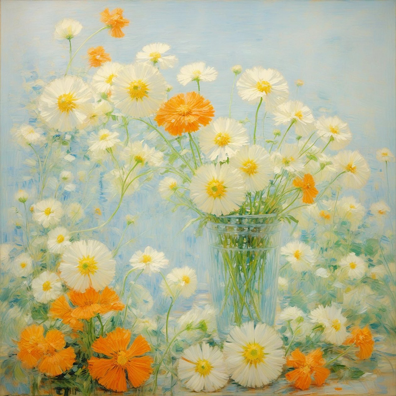 Florais 34, c.2021 (óleo sobre tela) de Angelita Hawke