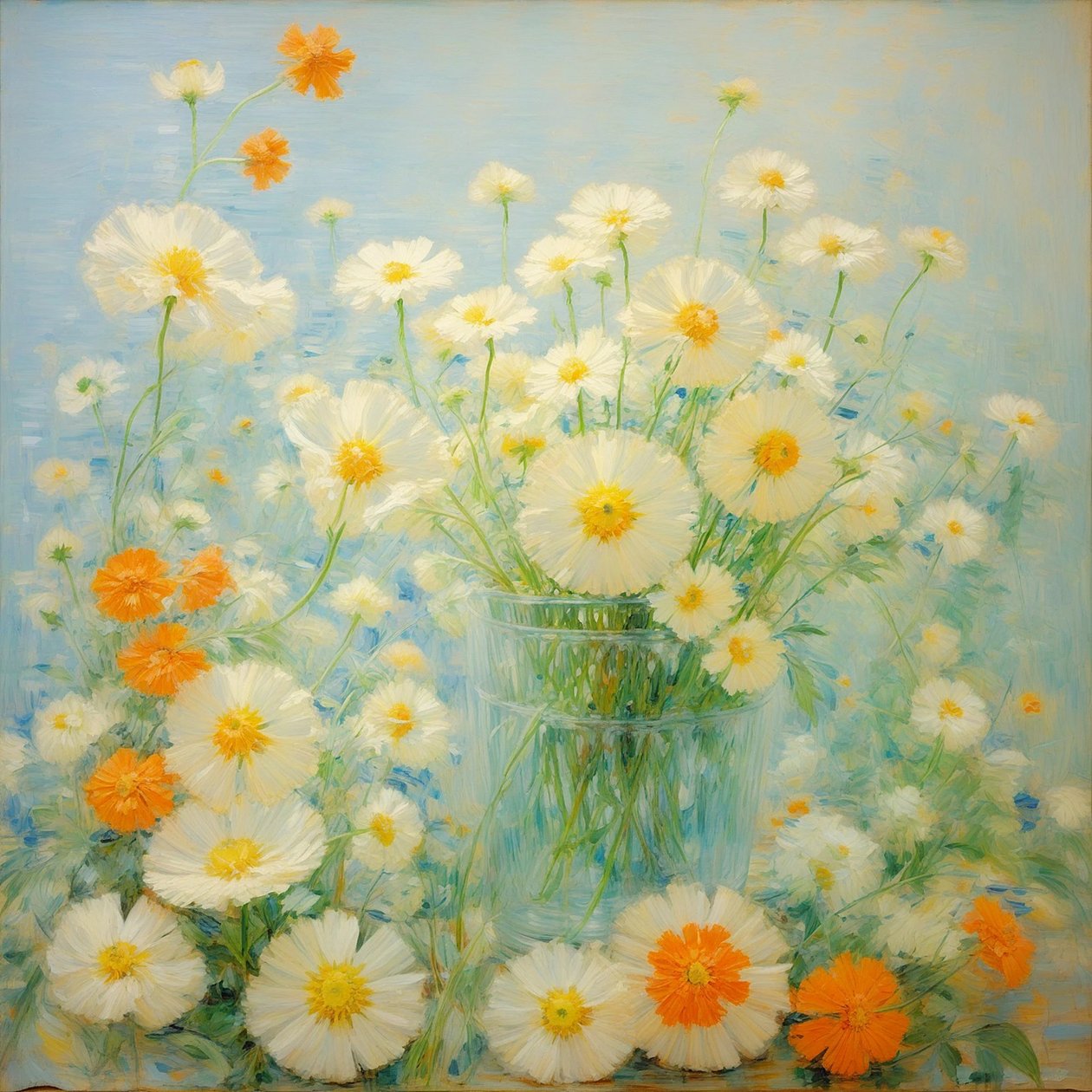 Florais 35, c.2021 (óleo sobre tela) de Angelita Hawke