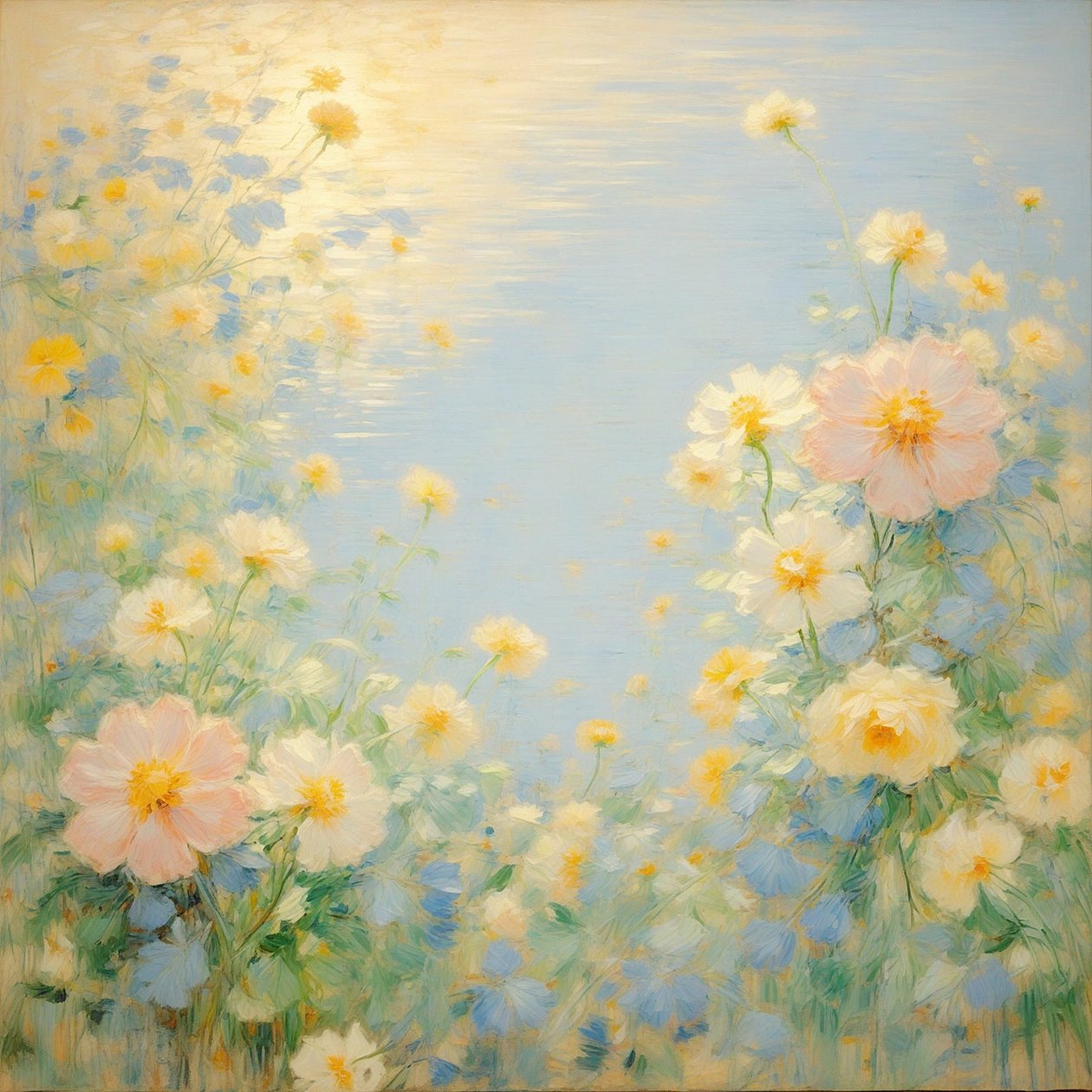 Florais 60, c.2022 (óleo sobre tela) de Angelita Hawke