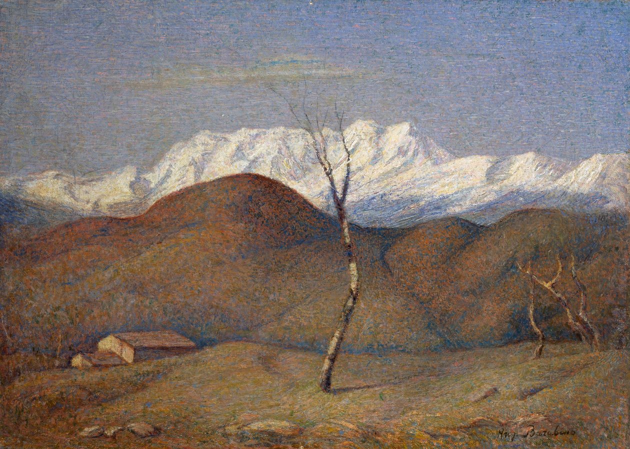 Monterossino no inverno de Angelo Barabino