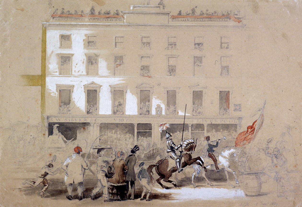 Show do Lord Mayor, Cornhill, Londres, 1849 de Angelo Collen Hayter