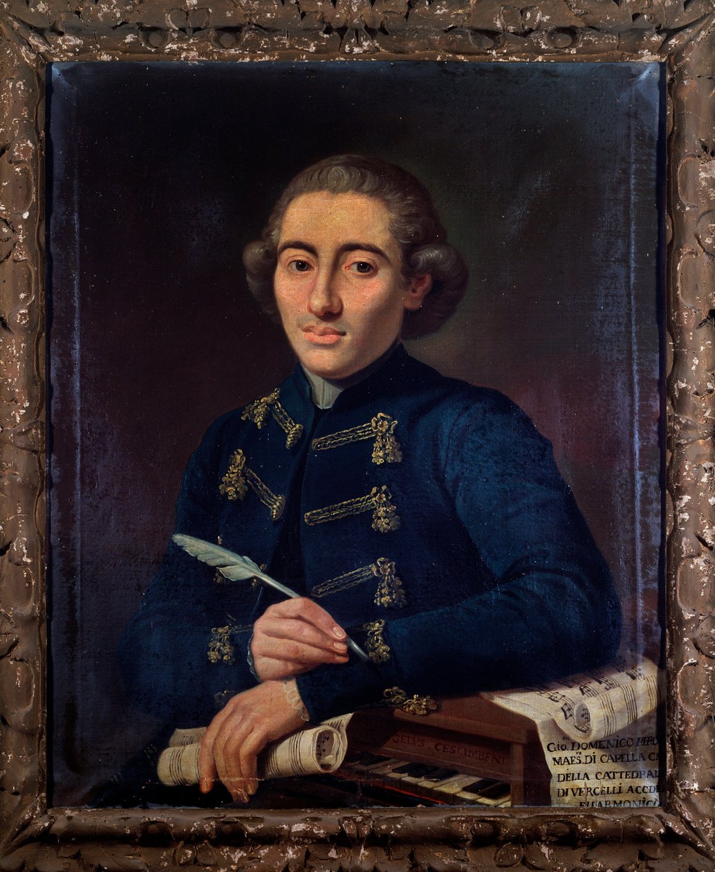 Retrato de Giovanni Domenico Perotti, compositor italiano (Pintura de Angelo Crescimbeni