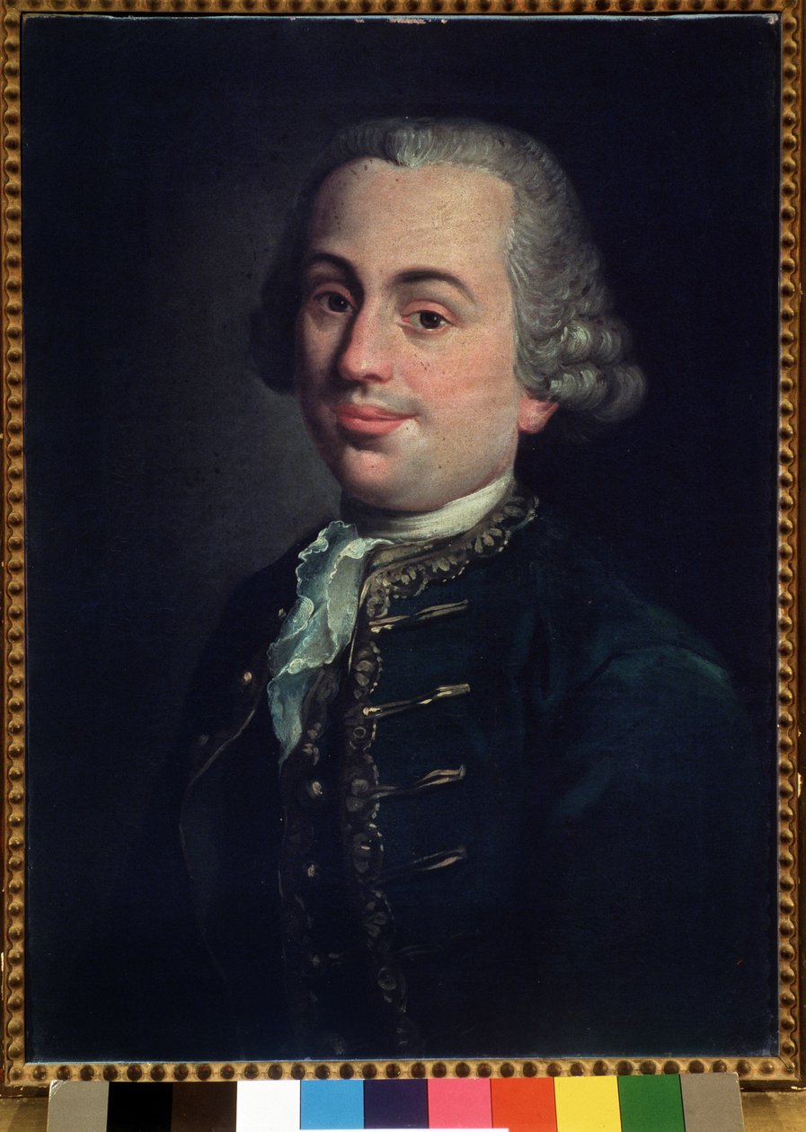 Retrato de Michelangelo Emiliani (1737-1779) violinista italiano de Angelo Crescimbeni