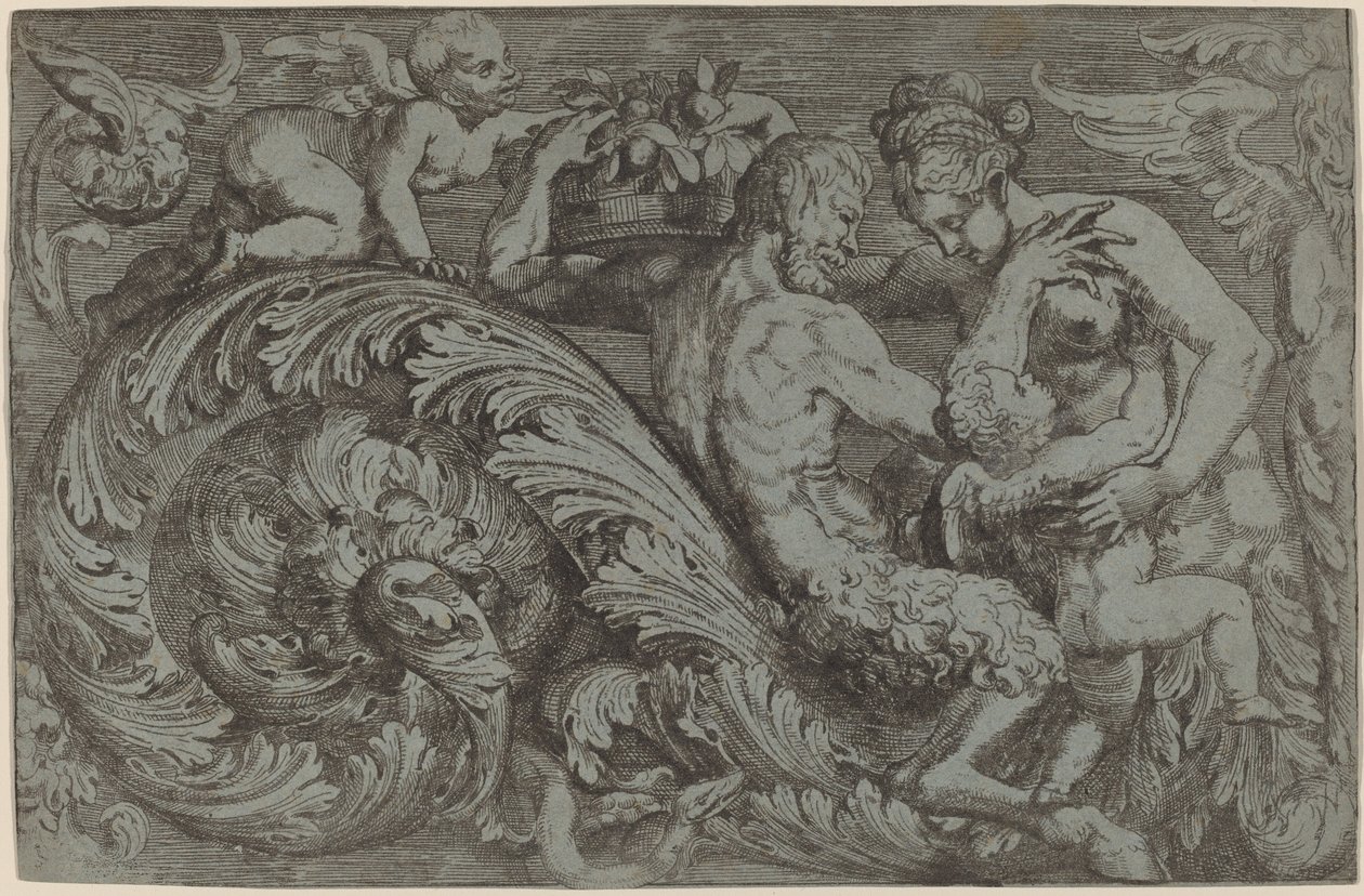 Painel Decorativo com Figuras Mitológicas de Angelo Falconetto