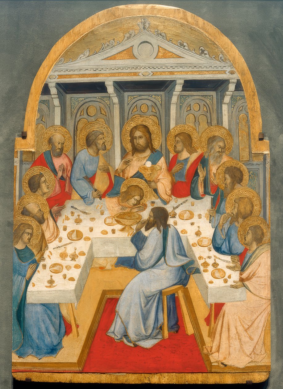 A instituição da Ceia do Senhor de Angelo Gaddi