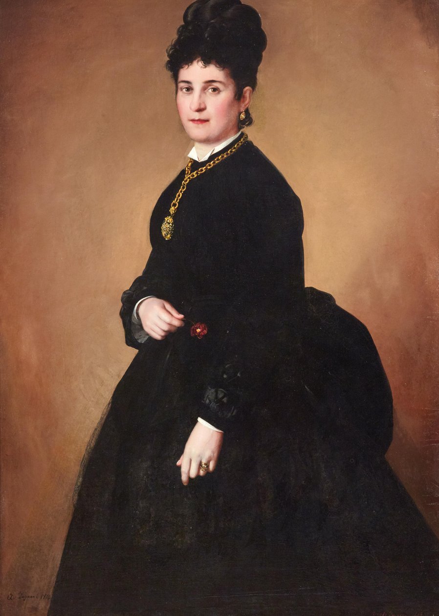 Retrato de uma senhora de Angelo Inganni