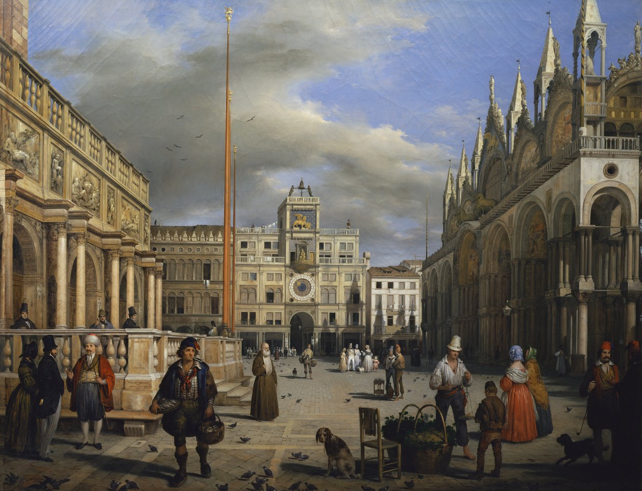A Praça de São Marcos de Angelo Inganni