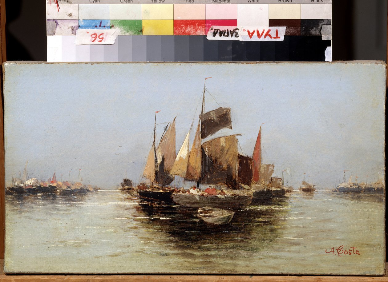 "Voiliers" (Barcos à vela) Peinture d