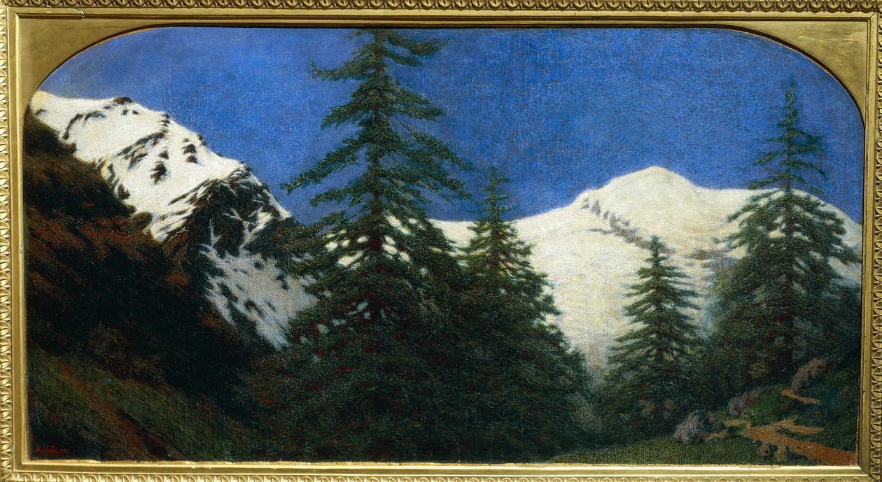 Altas montanhas de Angelo Morbelli