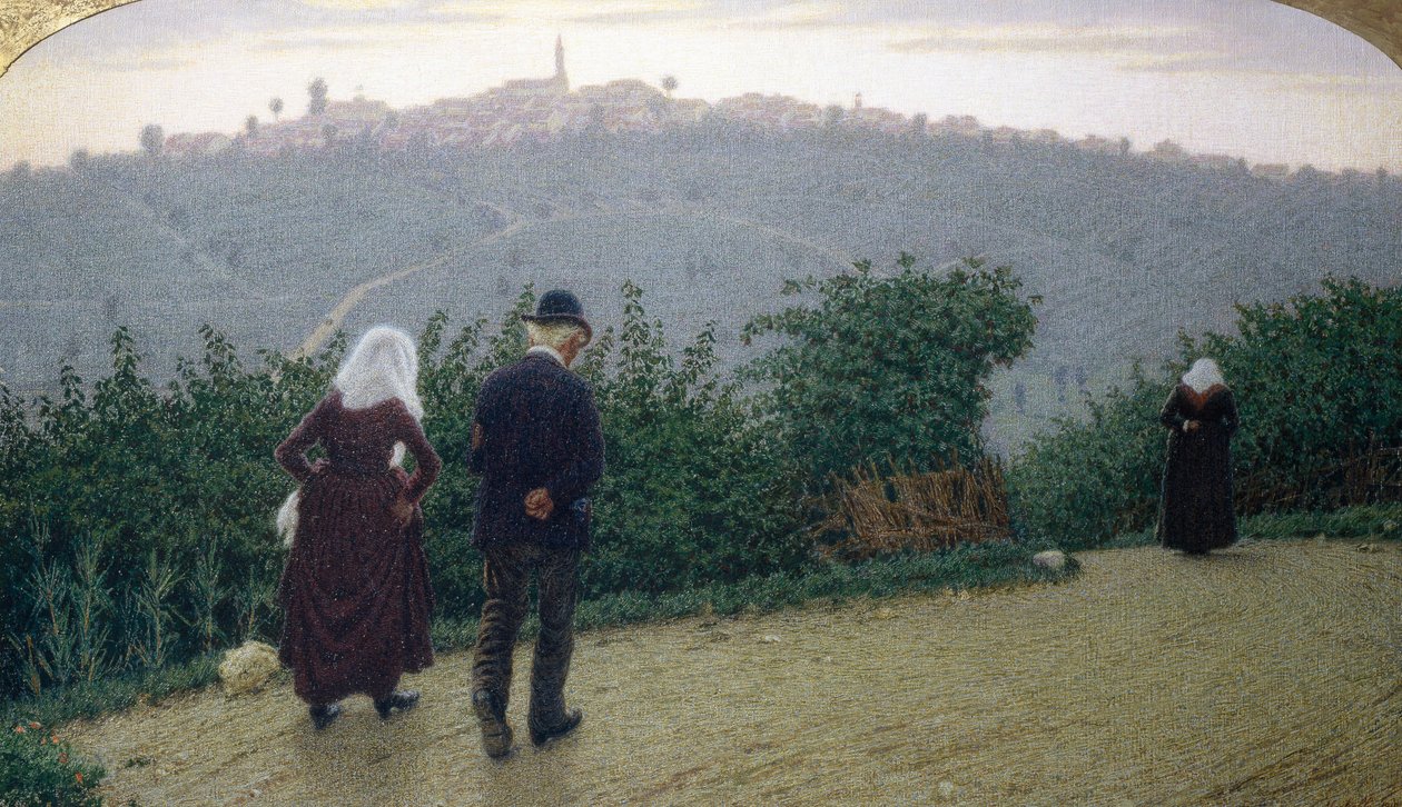 Domingo de madrugada de Angelo Morbelli