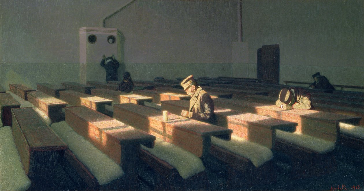 O Natal dos que ficaram para trás, 1903 de Angelo Morbelli