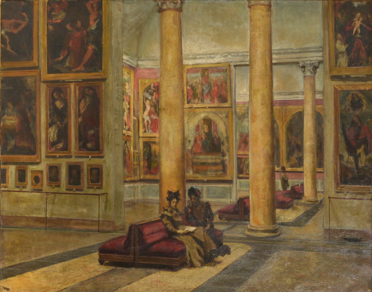 Interior da Pinacoteca de Brera de Angelo Ripamonti