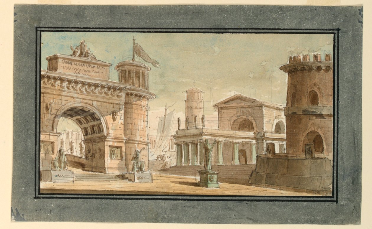 Cenário, Grupo de Edifícios Próximos ao Porto de Angelo Toselli