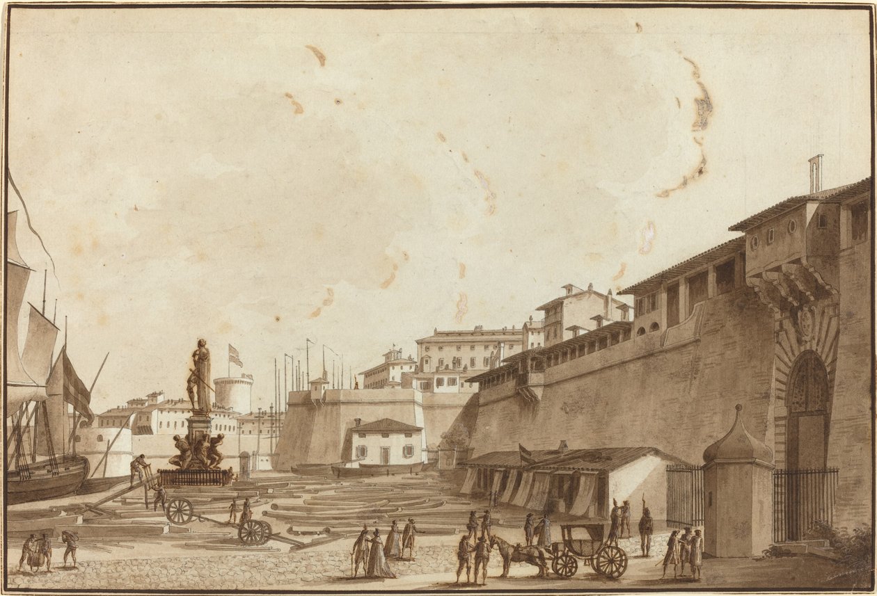 Vista de Livorno de Angelo Uggeri