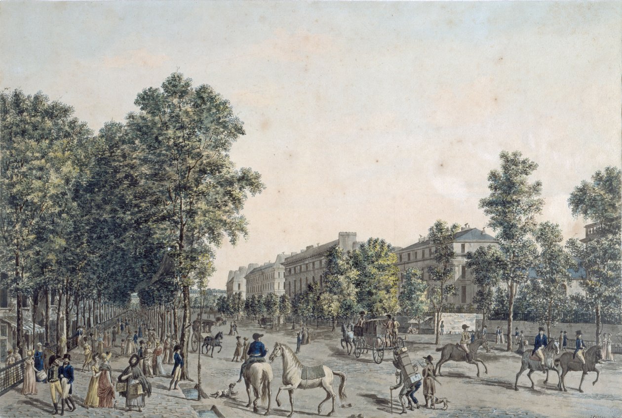 Os Grands Boulevards em 1804 de Angelo after Garbizza