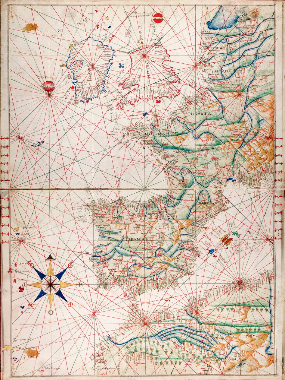 Costas atlânticas da Europa e Mediterrâneo ocidental de Angelo de Conte Freducci