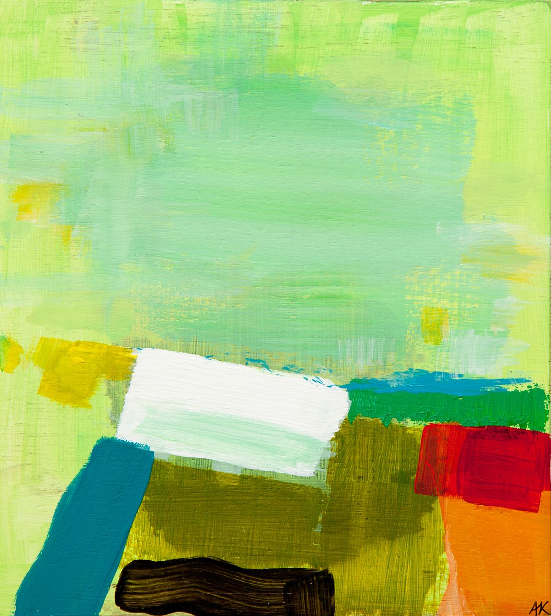 Paisagem: Vermelho e cal, 2012 de Angie Kenber