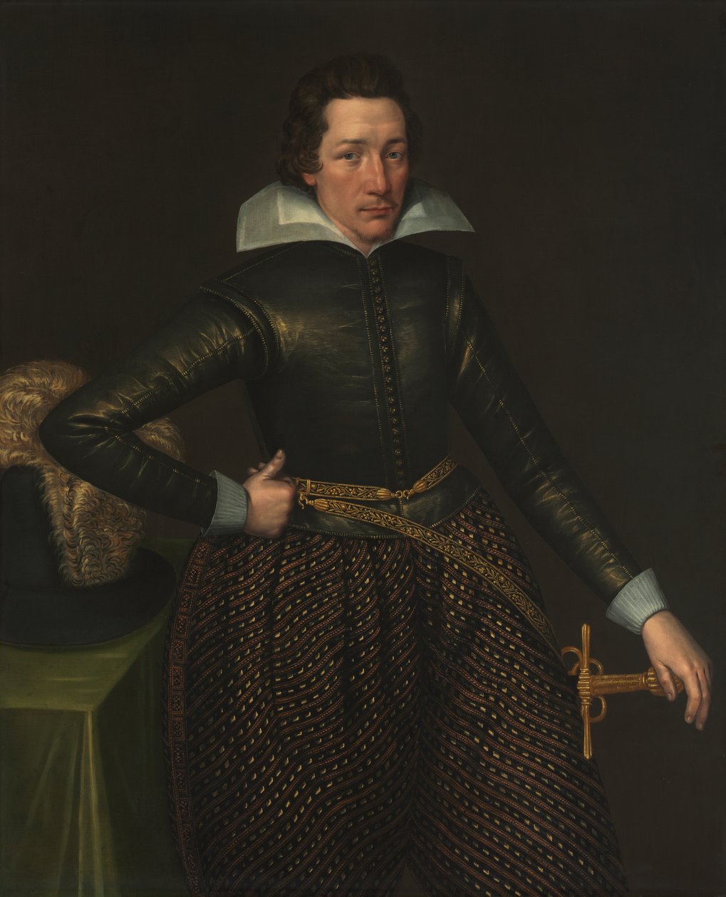 Retrato de um homem, c.1610 (óleo sobre tela) de Anglo Netherlands School