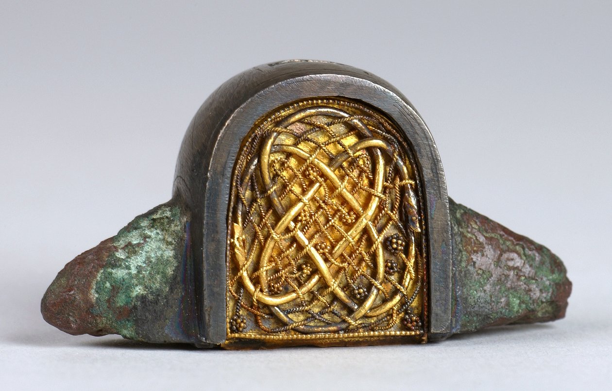 Anel saxão tardio, provavelmente detalhe ouro do século XVIII de 115707 de Anglo Saxon