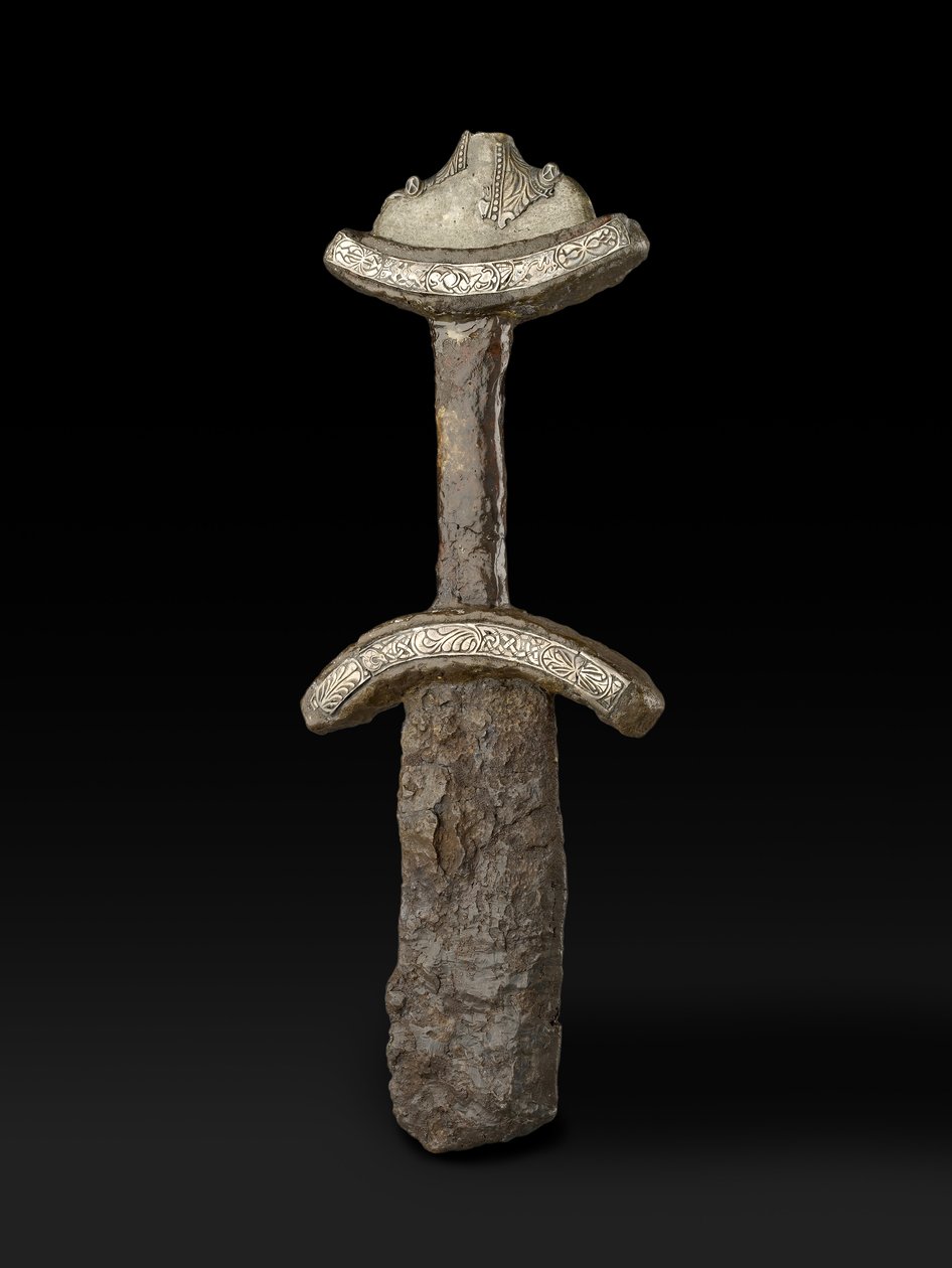A Espada Abingdon, Late Saxon, estilo Trewhiddle do final do século IX (prata) de Anglo Saxon