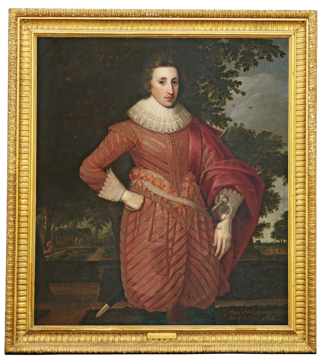 Retrato de um cavalheiro, tradicionalmente identificado como Henrique, Príncipe de Gales, c.1620 de Anglo Flemish School