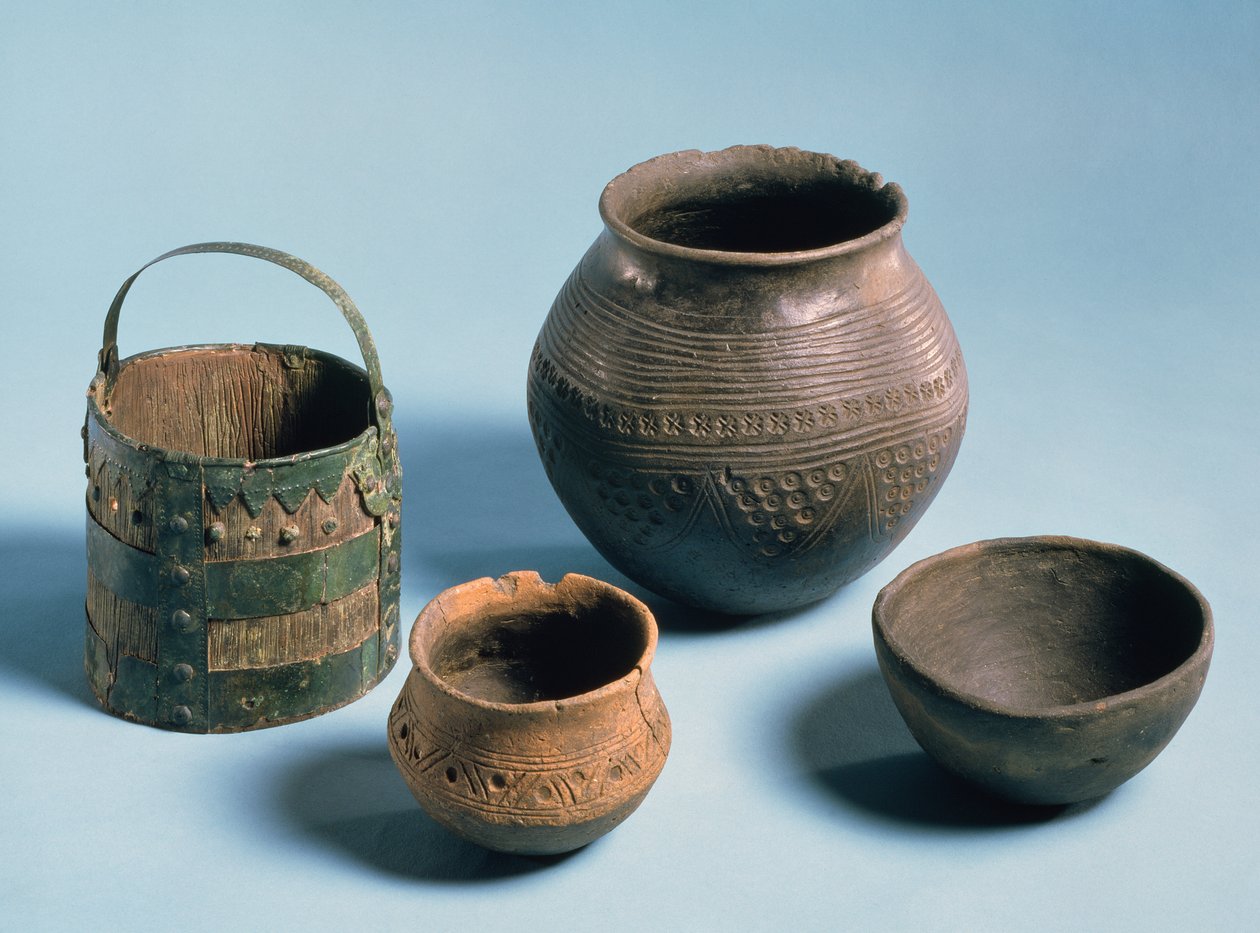 Equipamento doméstico, anglo-saxão, provavelmente do 5º ao 7º século (cerâmica) de Anglo Saxon