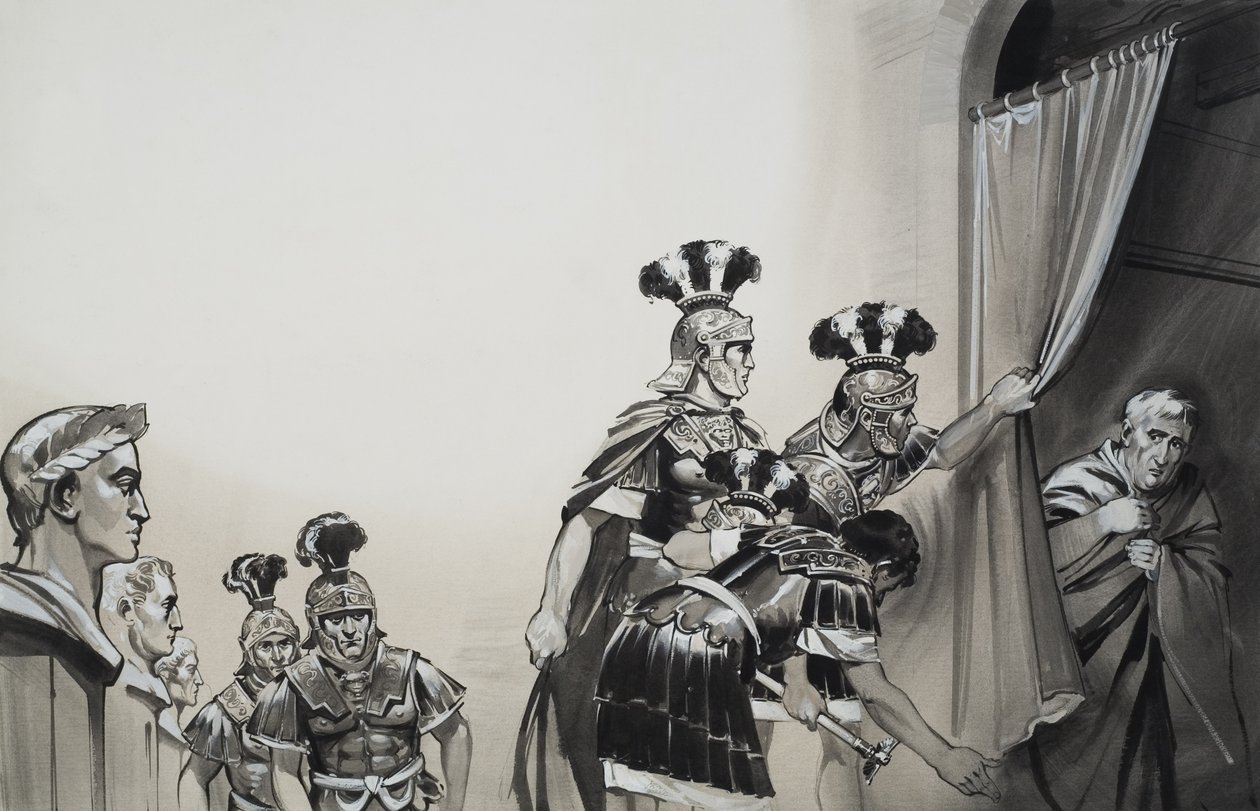 Cláudio (10 a.C.-54 d.C.) (guache sobre papel) de Angus McBride